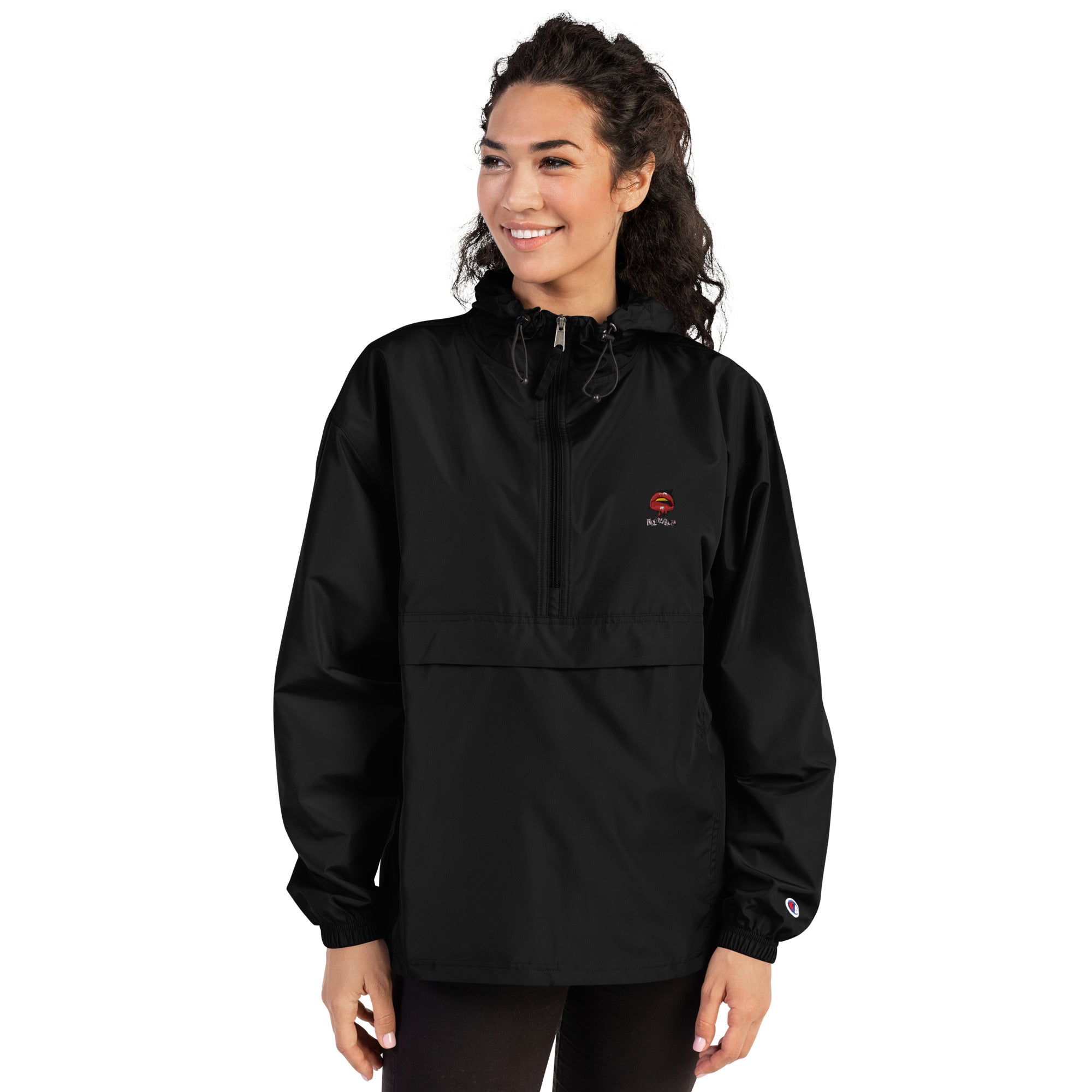 Embroidered Full Logo Packable Jacket