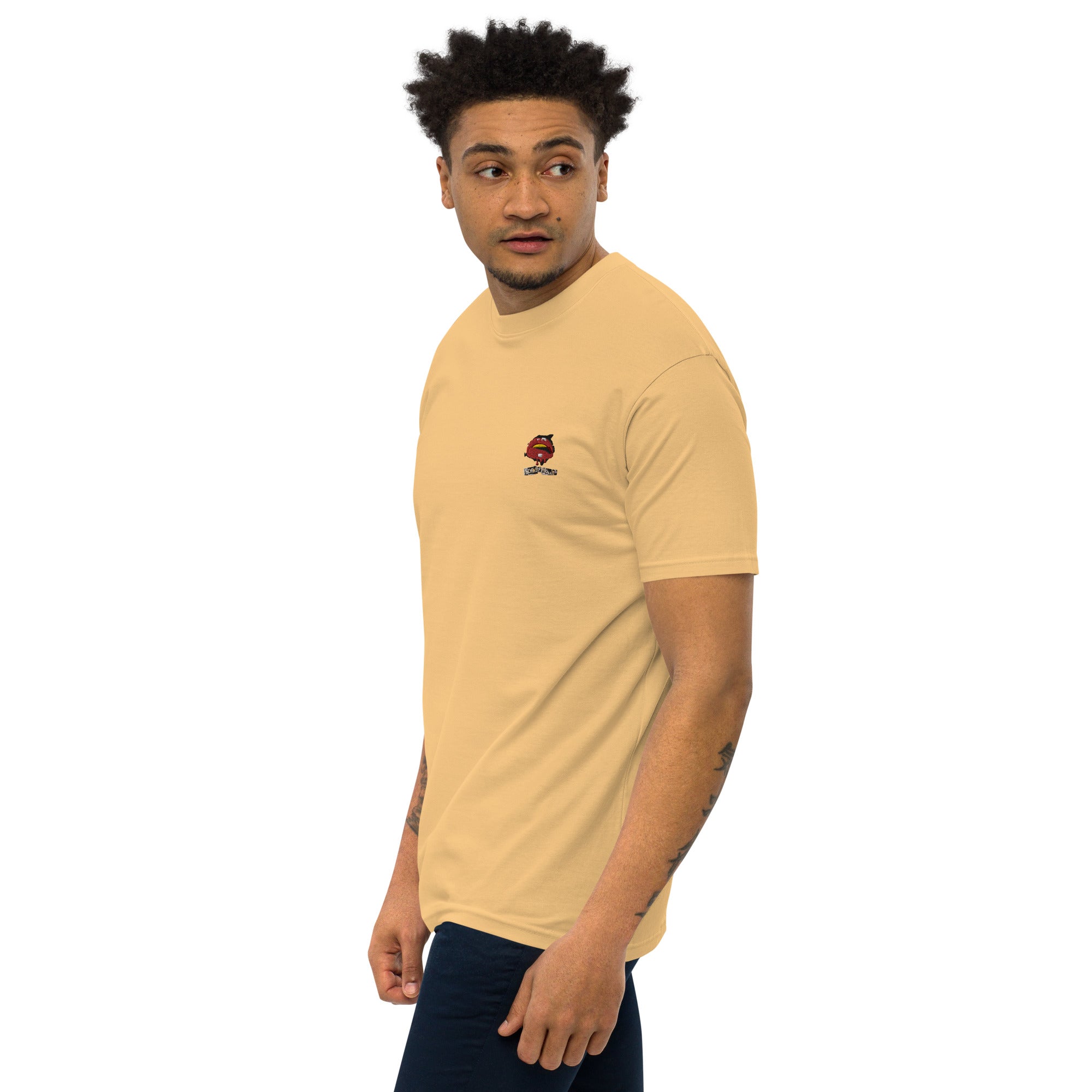 Full Logo Men’s premium heavyweight tee