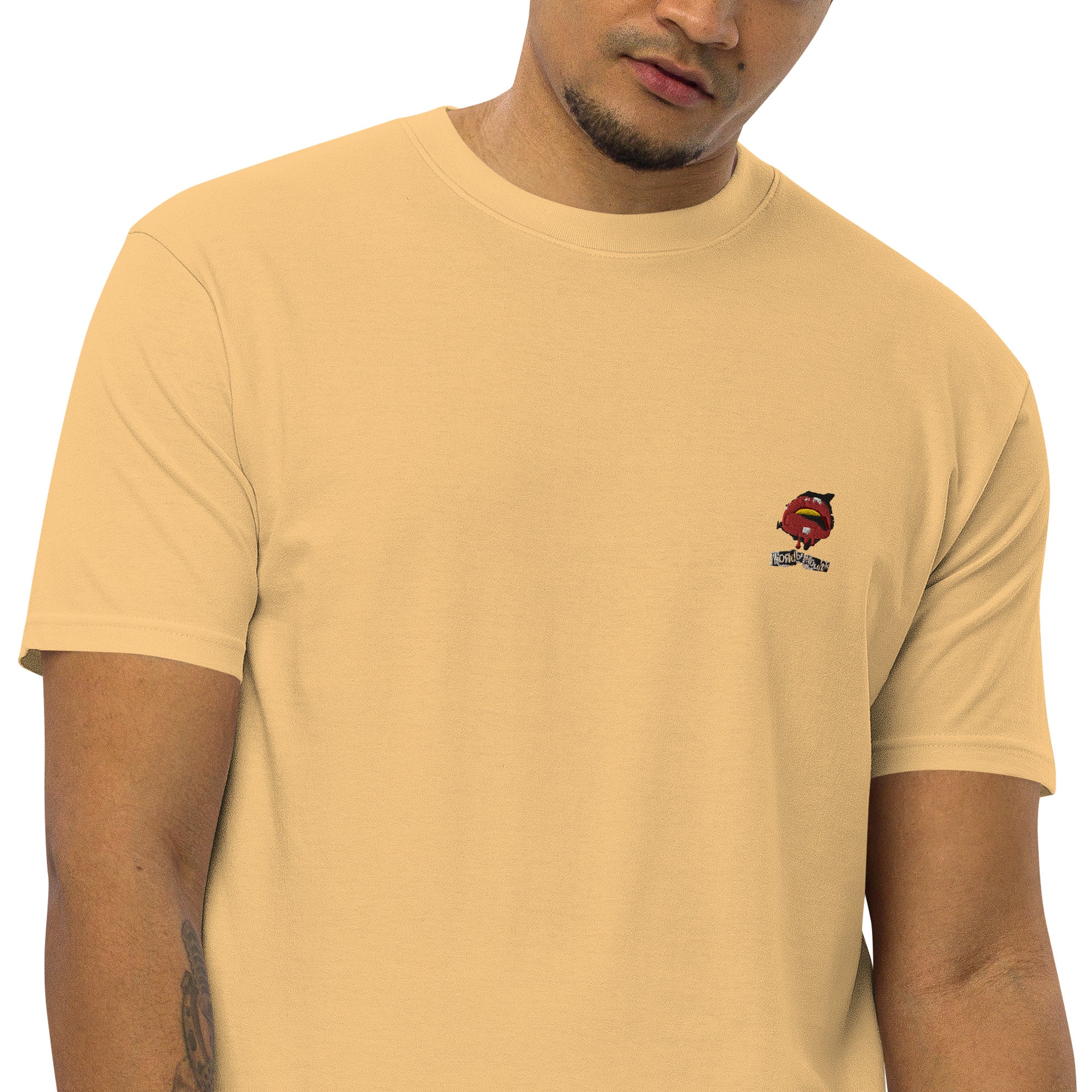 Full Logo Men’s premium heavyweight tee